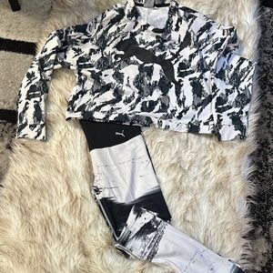 Puma Monochrome Abstract Print Outfit